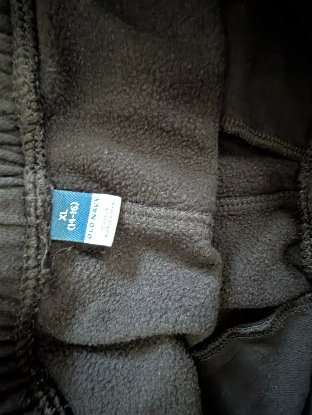 Bundle Old Navy Hooded Jacket with Black Fleece Sweat Shorts, Size 14/16